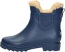 KEQ Chelsea Bottes de pluie en fourrure - Bleu - Taille 25/26