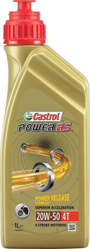 Castrol Power RS 4T 20W50 - 5 liter - Semi-synthetische motorolie voor motor en bromfiets