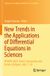 New Springer New Trends in the Applications of Differential Equations in Sciences