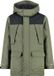 CMP Kinderparka met capuchon, kaki, groen, polyester, maat 6 jaar