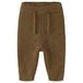 LIL' ATELIER BABY katoenen regular fit gebreide babybroek - donkerbruin
