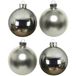 Decoris Kerstballen set - 10x stuks - zilver - glas - 6 cm
