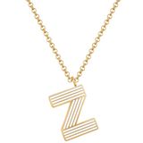 Glanzstücke München Schakelketting Vrouwen Geel Goud 45 cm