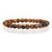 Memphis 6mm Matte Tiger Eye Natural Stone Bracelet