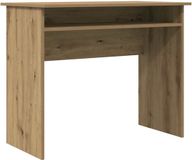 vidaXL Bureau 90x50x74 cm bewerkt hout artisanaal eikenkleur