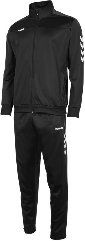 Hummel Valencia Polyester Suit Trainingspak Heren - Black-Anthracite