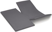 Cinderella Drap-housse - Splittopper - 2 personnes - Coton - 180x200 cm - Double fente - Anthracite