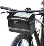 Ibenzoa® Sacoche de guidon de vélo étanche 5 litres - Noir