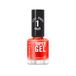 Rimmel Super Gel Jelly Gloss, 018 Orange Sorbet, Vernis à ongles longue tenue, Application facile, Manucure effet gel, Résistant aux éclats, Formule clean, 12 ml