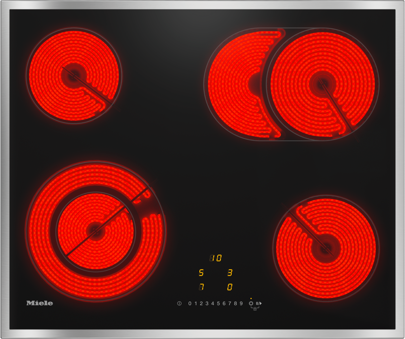 Miele KM 6521 FR - Inductie kookplaat - Roestvrij staal