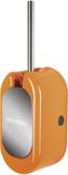 Spirella Cube Toiletborstel met Houder – WC-Borstelhouder van ABS Kunststof – Toiletborstelhouder Oranje – 46 × 15 × 13 cm
