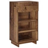 vidaXL Cabinet à chaussures 48 x 38 x 87,5 cm Bois d'ingénierie
