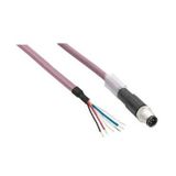 Schneider TCSXCNDFNX3V stroomverdeler kabel IN, recht, M8 bus-draad-3m