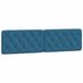 VidaXL Hoofdbordkussen 200 cm fluweel blauw