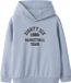 NAME IT Jongens Sweater met Capuchon Lange Mouw Katoen Blue Fog Logo Regular Fit 10-11 jaar