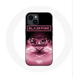 Blackpink Maniacase Hoesje voor Iphone 14 Behang diamante Blackpink Kpop Logo Pink