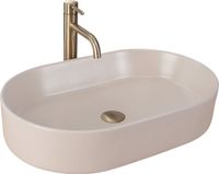 Rea Nadia 60 Beige Mat Opzetwastafel Zonder 61x38,5 cm