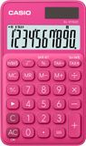 Casio SL-310UC-RD - Zakrekenmachine - 10-cijferig display - Zonne- en batterijvoeding - Rood