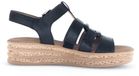 Gabor 64.552.27 - sandales à plateforme femme - Noir - Cuir - Taille 35.5