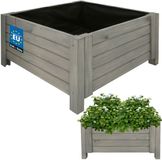 KOTARBAU® Houten Plantenbak, Kiefernhout, 60 x 60 x 30 cm, Antraciet