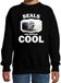 Bellatio Decorations Dieren grijze zeehond sweater zwart kinderen - seals are serious cool trui - cadeau zeehond/ zeehonden liefhebber - kinderkleding / kleding 170/176