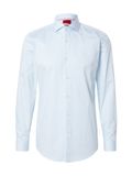 Hugo Boss HUGO Kason slim fit overhemd - twill - blauw - Strijkvriendelijk - Boordmaat: 44