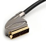 KabelDirekt 3,0 m SCART-kabel (21-polig, meerdere afschermingen, precisie-connector, full HD) – PRO-serie