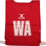 Gilbert Netball Monochrome Netball Bibs - Small - Rood