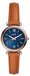 Fossil Carlie Mini ES4701 Dameshorloge 28 mm - Bruin - Blauw wijzerplaat