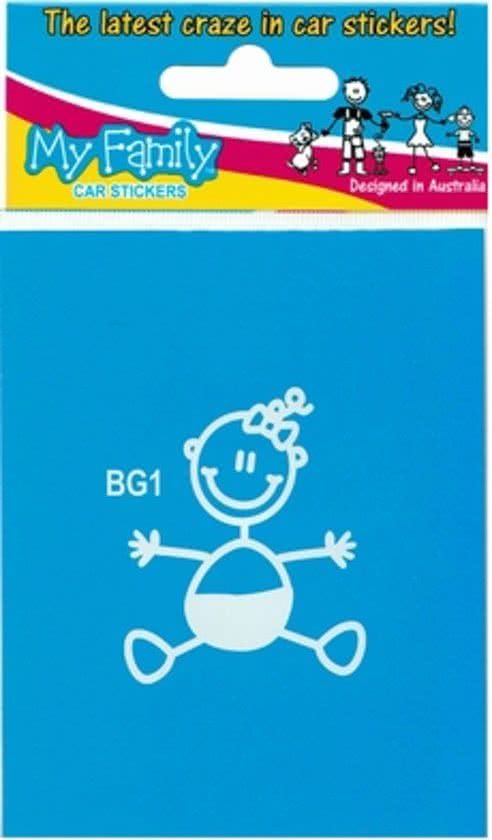 The Sticker Family Babymeisje autosticker
