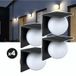 EZIlight® Lot de 4 lampes solaires Solar Wall S26