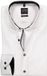 OLYMP Level 5 body fit chemise - blanc (contraste noir) - Facile à repasser - Tour de cou : 43
