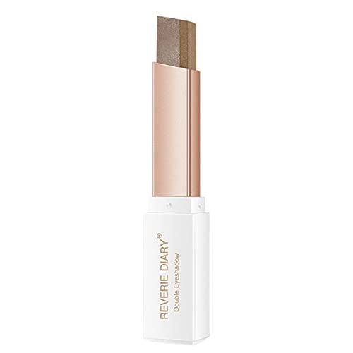 BAOGAO 2 Colors Eyeshadow Stick, Double Colors Shimmer Eye Shadow Stick, Brilliant Eye Brightener Stick Shimmer Eye Highlighter Makeup Pencil, Gradient Eyeshadow Makeup Stick Eyeshadow Pen Stick for Eye Make up
