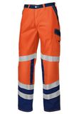 BP 2010 845 werkbroek 50% katoen, 50% polyester Warnorange/donkerblauw, maat 56l