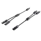 Offgridtec® 2-voudige aansluitbussen Y-stekker zonne-stekker incl. 34 cm 6 mm² kabelverlenging zonne-connector.