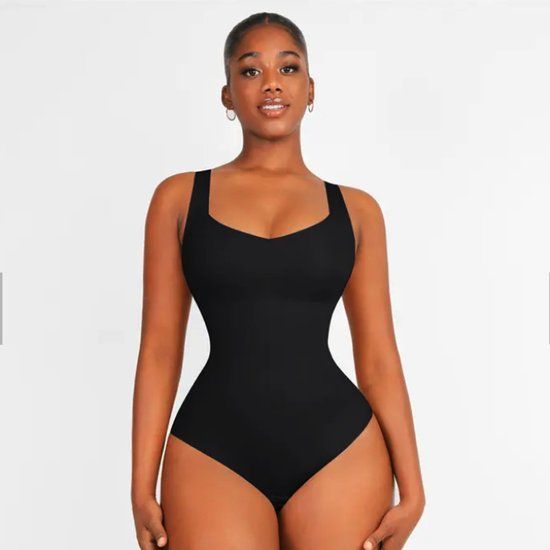 Seamless Bodysuit Shapewear - Black - L - Tanfit