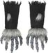 Finidi Monster handen met vacht Zwart/Grijs Polyester Unisex Halloween