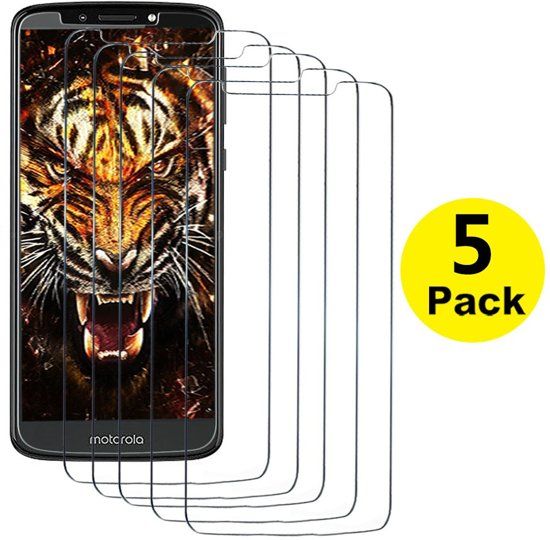 MK24 Motorola Moto G6 Screen Protector [5-Pack] Tempered Glas Screenprotector