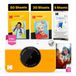 KODAK Printomatic appareil photo couleur – lot de 75 feuilles – papier photo autocollant Zink 2x3" – jaune