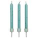 PME Blauwe Glitter Kaarsen, 10 stuks, 0,5 x 0,5 x 6,2 cm