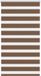 vidaXL Zebra rolgordijn 85x100 cm stofbreedte 80,9 cm polyester bruin