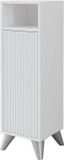 Vicco Leano Meuble haut Blanc 30 x 97 cm avec porte