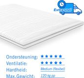Droommatras Koudschuim Topdekmatras/topper 140x200 dikte 7 cm
