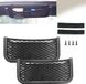Markenlos Famanu - Zwart Auto opbergnet set van 2 elastische mesh nettassen met zelfklevende bevestiging, 26 cm