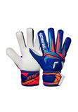 Reusch Attrakt Solid Kinder Keepershandschoenen - Maat 4 - Blauw/Wit/Oranje