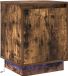 vidaXL Nachtkastje gerookt eiken 39 x 34,5 x 50 cm bewerkt hout