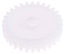 RS PRO POM voorwiel 30 tanden/module 1, cirkeldiameter 30 mm, naaf Ø 14 mm/boring 6 mm