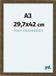 Your Decoration Cadre photo A3 29,7x42 cm MDF Or Antique Como