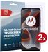 Rosso Screen Protector Geschikt voor Motorola Edge 50 Pro | Ultra Clear Duo Pack | TPU Folie | Case Friendly Beschermfolie | 2 Stuks