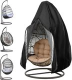 Housse de chaise suspendue sans marque - imperméable et durable - 1 pièce - noir - 210D Oxford